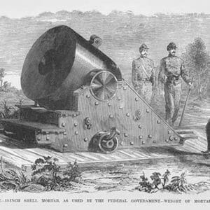 13' Mortar with 7 Gunners by Frank Leslie - Art Print