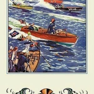 16 ft. Runabout by Edw. A. Wilson - Art Print