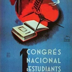 1st National Congress of Catalan Students. by Student Federation of Catalonia - Art Print