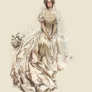 A Beautiful Bride by Harrison Fisher - Art Print