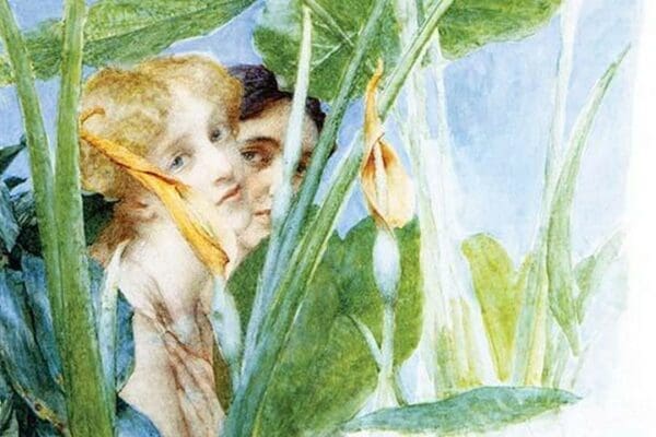 A Beautiful Flower by Sir Lawrence Alma-Tadema - Art Print