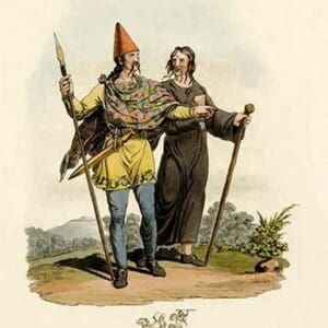 A Belgic Briton and One of the Cassiterides - Art Print