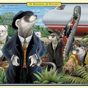 A Business of Ferrets by Richard Kelly - Art Print