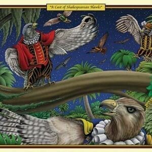 A Cast of Shakespearean Hawks by Richard Kelly - Art Print
