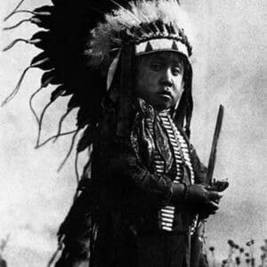 A Cheyenne Warrior of the Future - Art Print