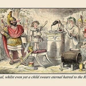 A Child Swears Eternal Hatred by John Leech - Art Print