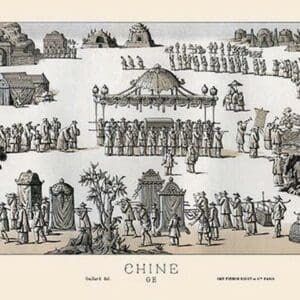 A Chinese Funeral by Auguste Racinet - Art Print