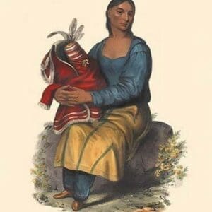 A Chippewah Widow by Mckenney & Hall - Art Print