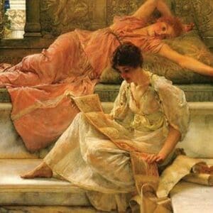 A Favorite Poet by Sir Lawrence Alma-Tadema - Art Print