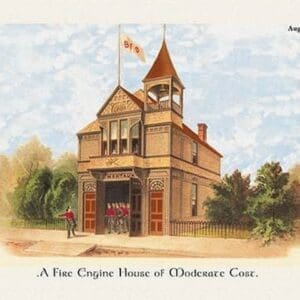 A Fire Engine House at Moderate Cost - Art Print