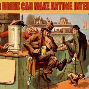 A Good Drink can Make Anyone Interesting by Wilbur Pierce - Art Print