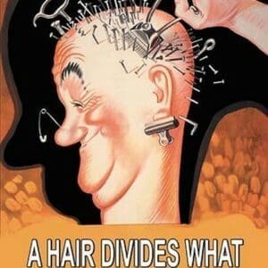 A Hair Divides by Omar Khayyam - Art Print