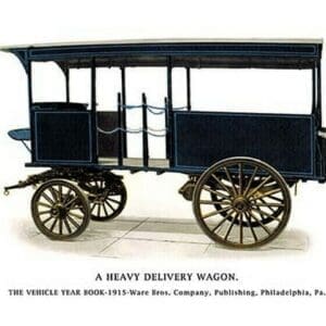 A Heavy Delivery Wagon - Art Print