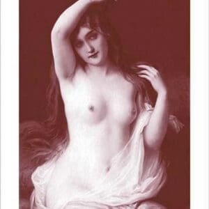 A Long-Haired Nude - Art Print