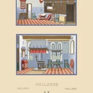 A Middle-Class Dutch Home by Auguste Racinet - Art Print
