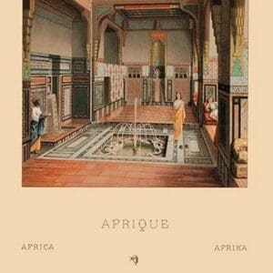 A Middle Eastern Interior by Auguste Racinet - Art Print
