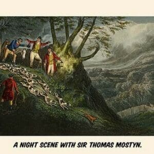 A Night Scene with Sir Thomas Mostyn by Henry Alken - Art Print