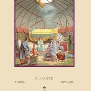 A Russian Kibitka by Auguste Racinet - Art Print