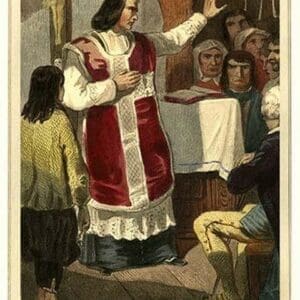 A Stubborn Priest by L. Massard - Art Print