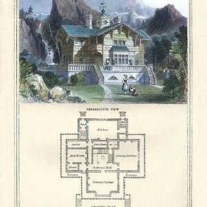 A Swiss Cottage by Richard Brown - Art Print