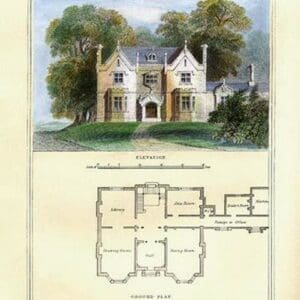 A Tudor Suburban Residence by Richard Brown - Art Print