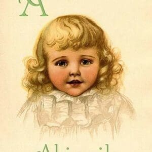 A for Abigail by Ida Waugh - Art Print