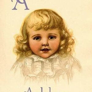 A for Ashley by Ida Waugh - Art Print