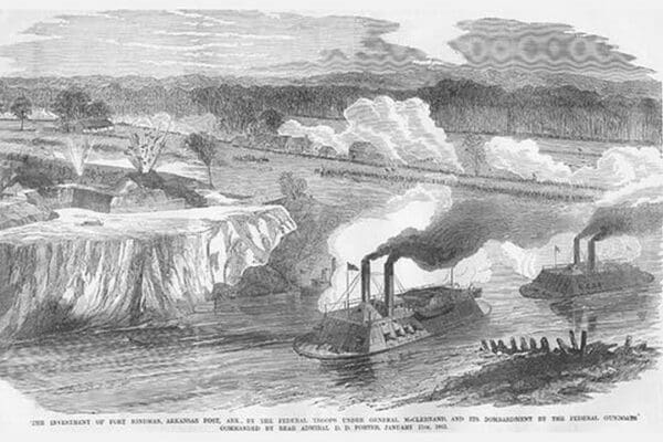 Admiral Porter Bombardment of Fort Hindman