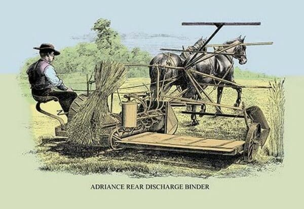 Adriance Rear Discharge Binder - Art Print