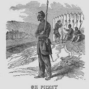 African Americans as Pickets by Frank Leslie - Art Print