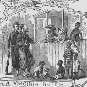 African Americans at a Virginia Hotel by Frank Leslie - Art Print