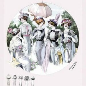 Album Blouses Nouvelles: Five Springtime Fashions by Atelier Bachroitz - Art Print