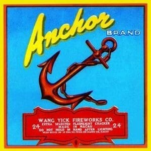 Anchor Brand Fireworks - Art Print