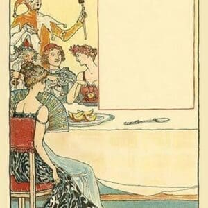 April Fool whistled a dance tune while the days of each season smiled. by Walter Crane - Art Print