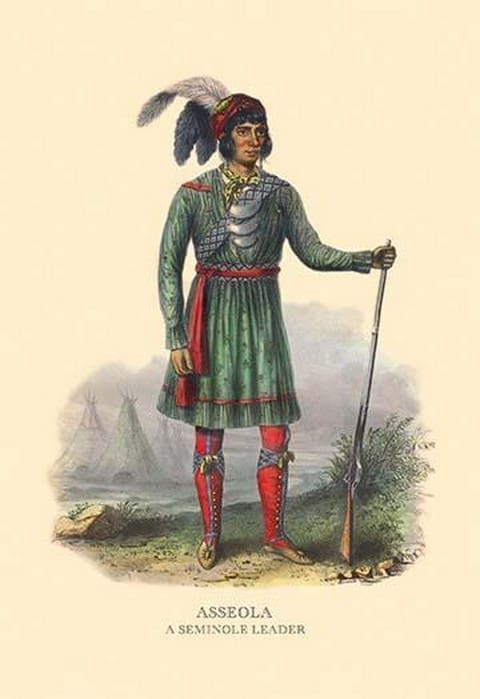 Asseola (A Seminole Leader) by Mckenney & Hall - Art Print