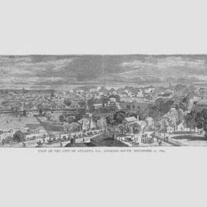 Atlanta in 1864 Looking South by Frank Leslie - Art Print