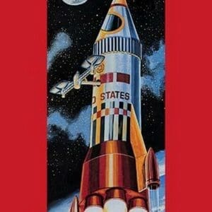 Atom Rocket-15 - Art Print