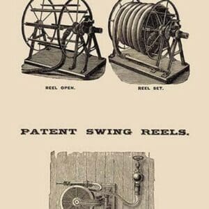 Automatic Hose Reels and Patent Swing Reels - Art Print