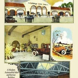 Automobile Sales and Service Building by Geo E. Miller - Art Print