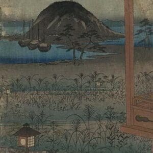 Autumn moon landscape. by Utagawa Hiroshige - Art Print