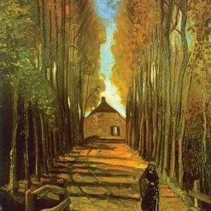 Avenue of Poplars in Autumn by Vincent van Gogh - Art Print