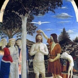 Baptism of Christ by Piero della Francesca - Art Print
