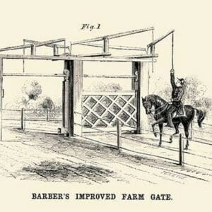 Barber's Improved Farm Gate - Art Print