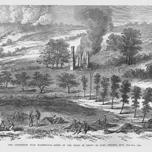Battle before Fort Stevens outside of Washington