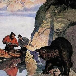 Bear Ambush by N.C. Wyeth - Art Print