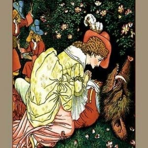 Beauty and the Beast - In the Woods by Walter Crane - Art Print