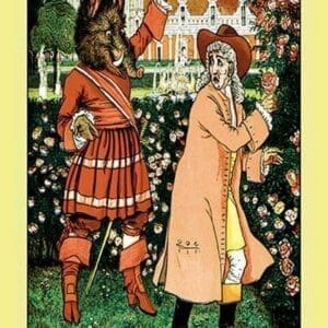 Beauty and the Beast - The Beast in Red by Walter Crane - Art Print
