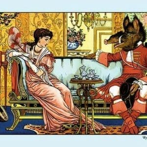 Beauty and the Beast - The Courtship by Walter Crane - Art Print