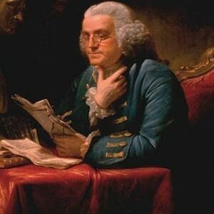 Benjamin Franklin by David Martin - Art Print