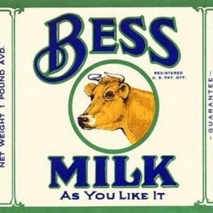 Bess Milk; As You Like It - Art Print